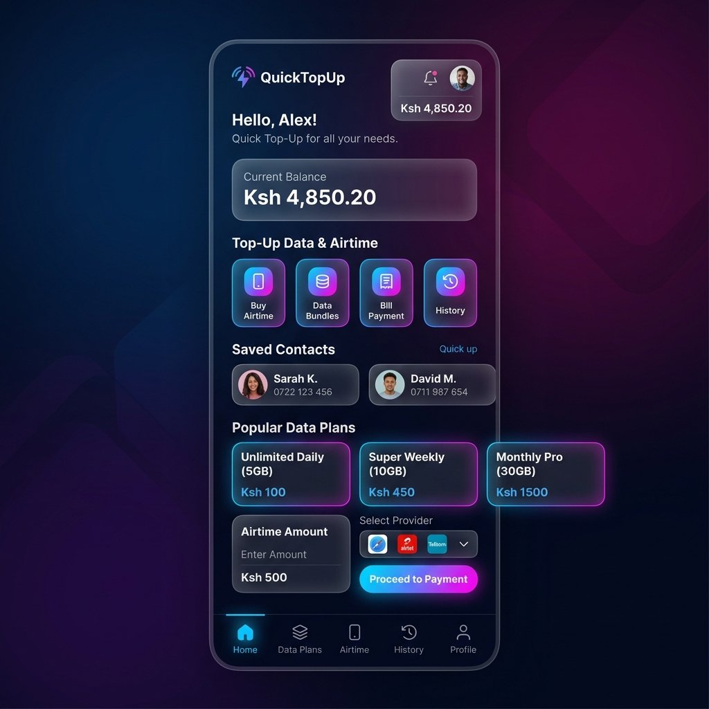 Sub Drive App UI Mockup